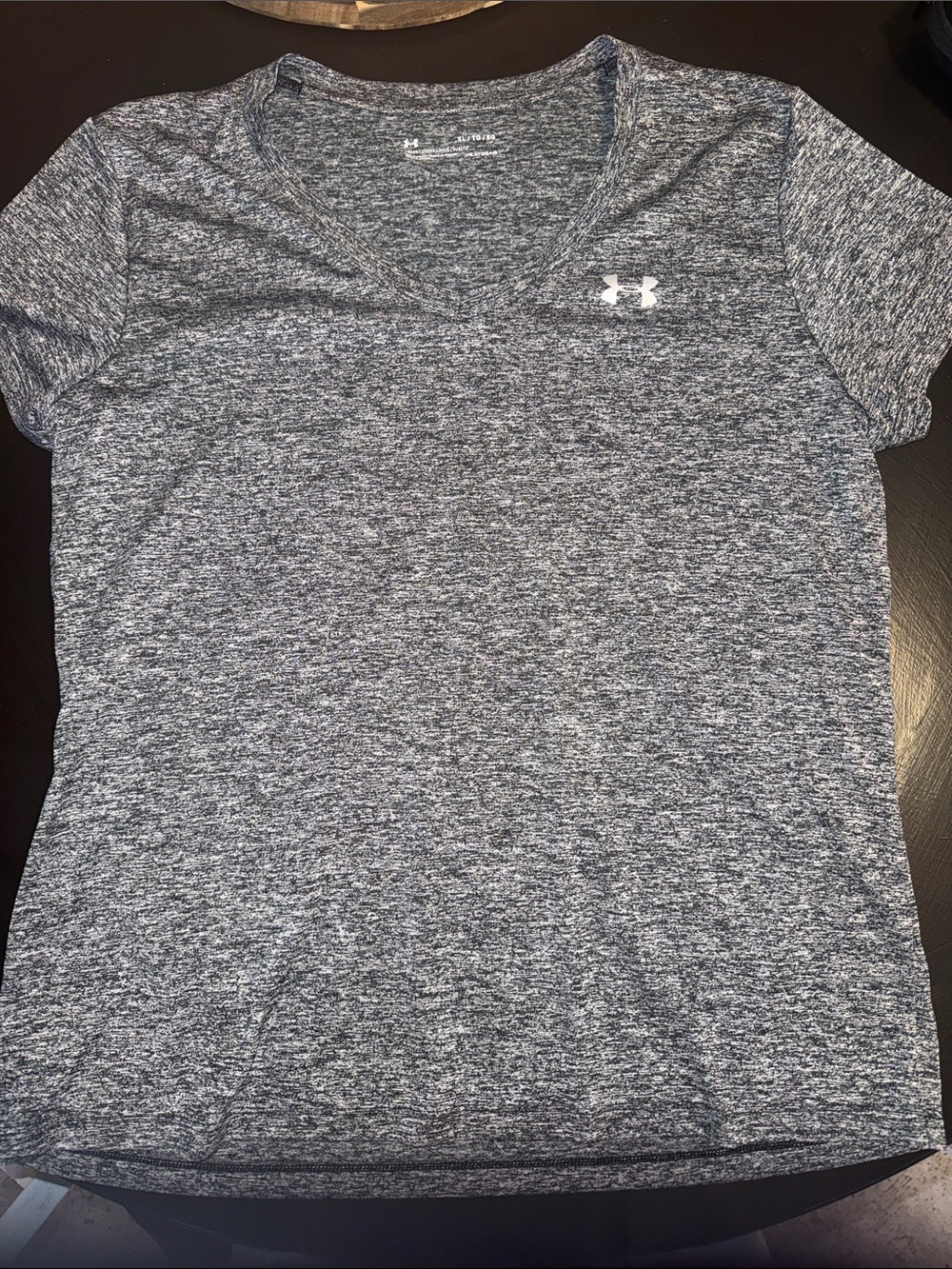 Under Armour Women's Heather Gray V-Neck Performance Tee